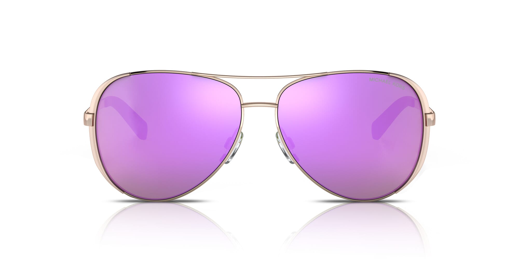 Michael Kors MK5004 Chelsea 10034V Rose Gold Purple Mirror Genuine Style